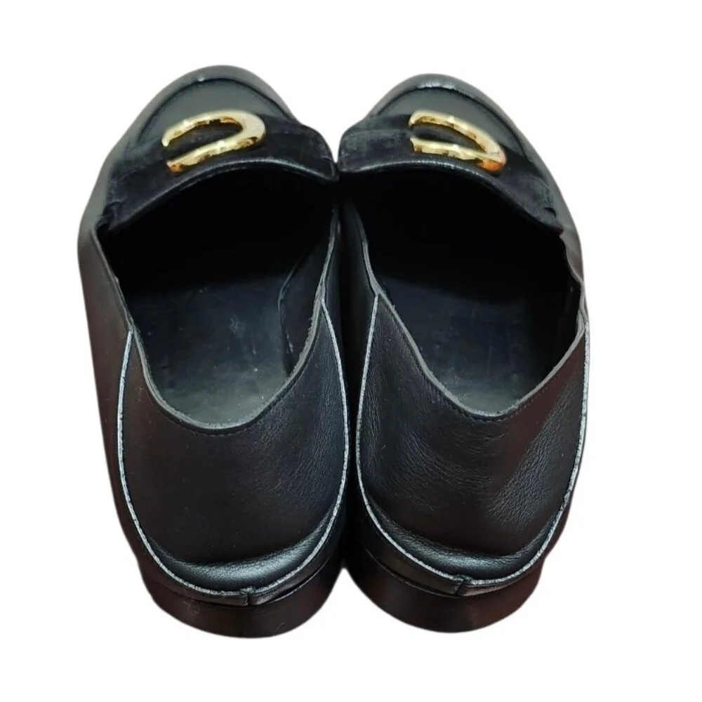 Chloe C Logo Convertible Suede Mule Nubuck Leather Loafers Size EU 42/US 11.5